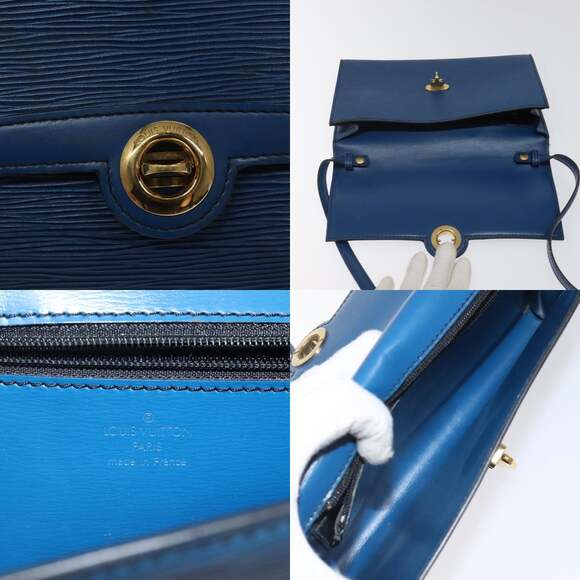 LOUIS VUITTON Epi Pochette Arche Shoulder Bag Blue M52575 - Picture 11 of 12